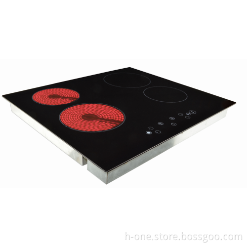 Touch control Induction cooker and radiant cooker combination